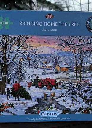 Пазли gibsons bringing home the tree 1000 елементів