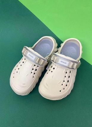 Мужские стильные крокс crocs echo clog beige