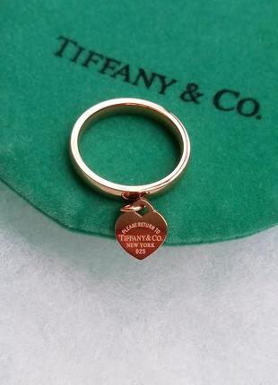 Кільце з сердечком tiffany&co