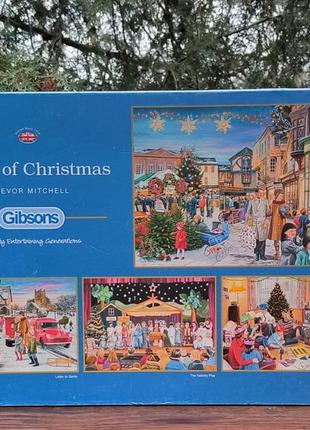 Пазлы gibsons magic of christmas 4×500 элементов1 фото