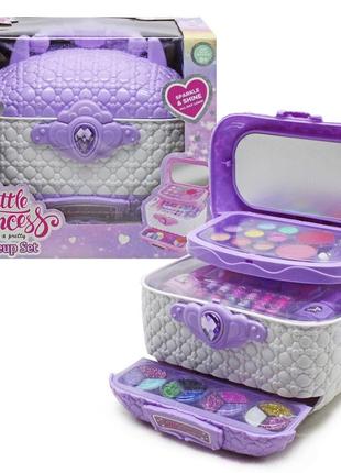 Набор косметики в сундучке "little princess", фиолетовый