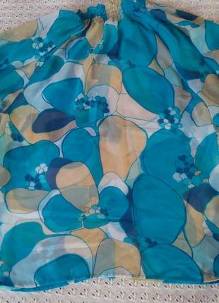 Воздушная блузка шифоновая летняя туника блуза3 фото