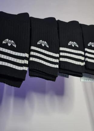 Теплі шкарпетки adidas в чорному кольорі / теплі носки adidas2 фото