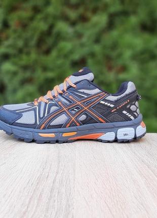 Кроссовки asics gel-kahana 8 серые с оранжевым9 фото