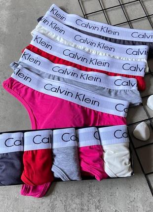 Набір трусиків calvin klein 5 шт.7 фото