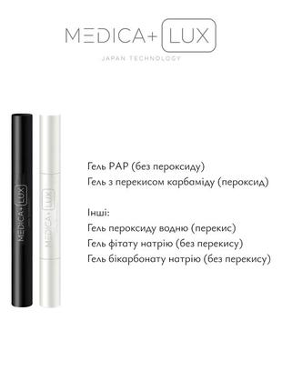 Відбілююча капа для зубів medica+ whitepearl 10x (japan)(black)5 фото