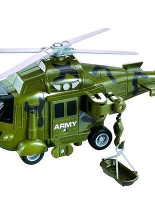 Вертолет военный со звуковыми и световыми эффектами wy761a