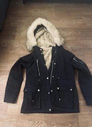 Куртка парка с капюшоном зима topshop 🔥🌺💯3 фото