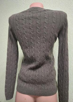 Кашемировый свитер в косы 100% кашемир6 фото