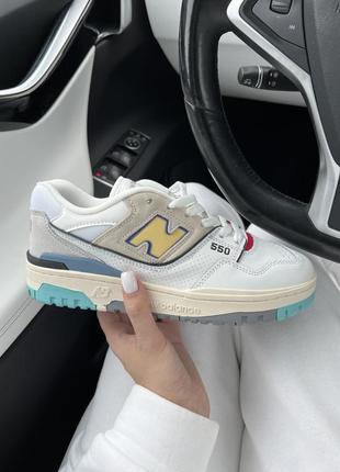 Жіночі кросівки  new balance 550 white yellow 36