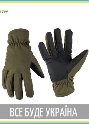 Kr тактичні сенсорні зимові рукавички міл тек tinsulate армійські теплі рукавички флісові олива розмір m