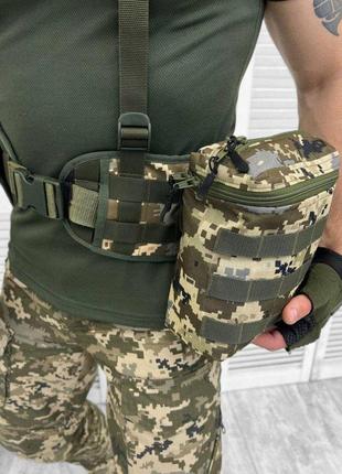 Утилітарна тактична армійська сумка для патронів та інструментів пиксель ск4087