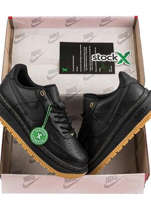 Мужские кроссовки nike air force 1 low luxe black9 фото