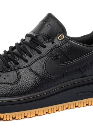 Мужские кроссовки nike air force 1 low luxe black7 фото