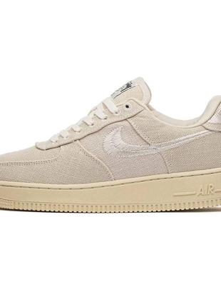 Мужские кроссовки nike air force 1 low stussy fossil