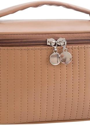 Жіноча косметичка сумка органайзер для макіяжу для подорожей м'ятний колір4 фото