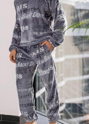 Мужская махровая очень тёплая пижама с 46 по 56 размер4 фото