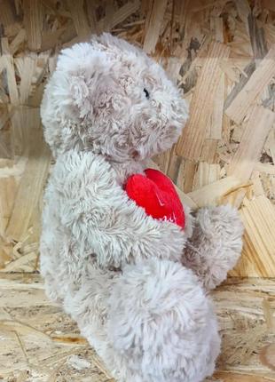 М'яка плюшева іграшка ведмедик з серцем, мішка, ведмідь3 фото