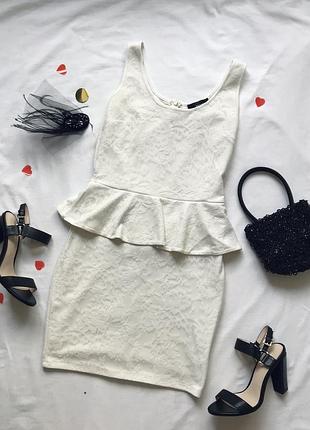 Cocktail белое платье от reserved, р. m