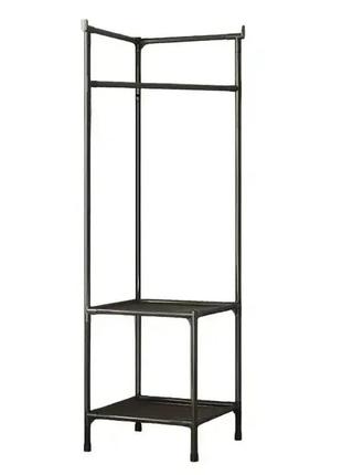 Угловая напольная вешалка corner coat rack 180х45х45 см стойка для вещей со штангой для вешалок и полкой7 фото