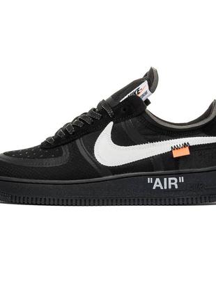 Чоловічі кросівки nike air force x off white 1 low black