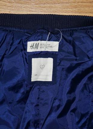 Куртка бомбер демисезонная h&m.. размер 104-1166 фото