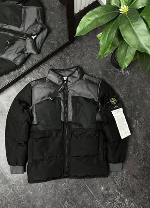 Пуховик stone island jacket black