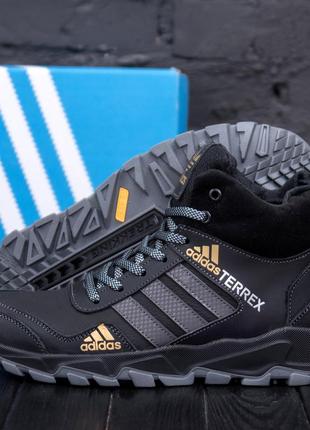 Мужские зимние ботинки adidas terrex black4 фото