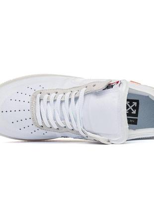 Мужские кроссовки nike air force x off white 1 low white8 фото