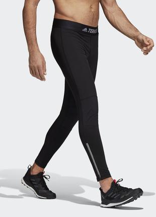 Adidas agravic trail tights штани термо легінси для бігу спорту3 фото