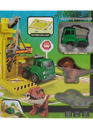 Іграшковий набір 716-карта, машинки, динозаври1 фото