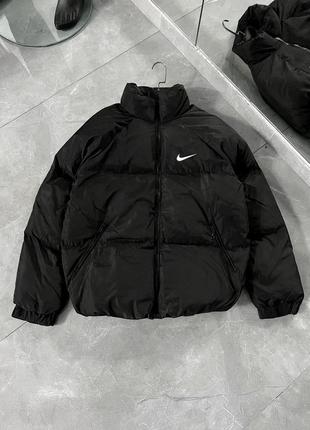 Пуховик nike чорний чоловічий зима, чоловічі пуховик бренд, спортивні пуховики куртки чоловічі