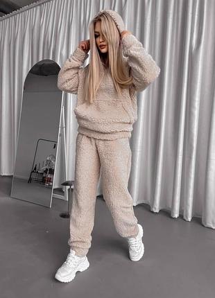 Жіночий одяг, теплий жіночий костюм кофта з капюшоном