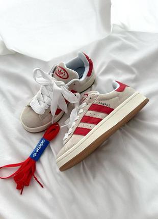 Кроссовки adidas campus “crystal scarlet” premium