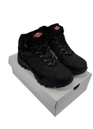 Мужские зимние ботинки merrell moc 2 черные (мех)❄️4 фото