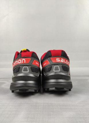 Salomon speedcross grid black&amp;red9 фото