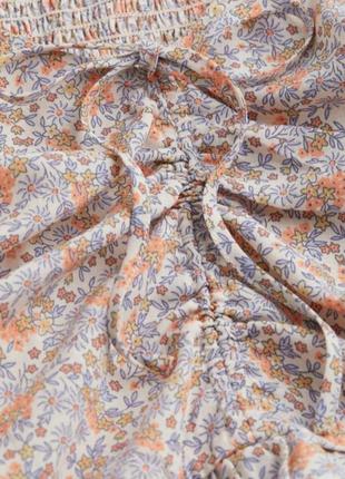 Стильный топ блуза в цветочный принт от h&amp;m6 фото