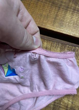 Детские хлопковые трусики с принтом girls (герлс 9-10 лет 134-140 см оригинал разноцветные)