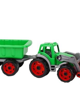 Іграшка "трактор з ковшем і причепом технок", арт.3688