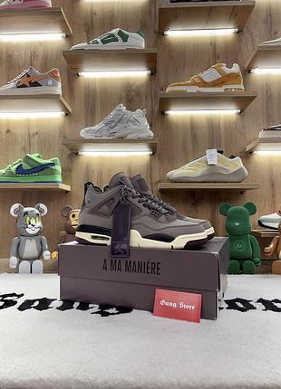 Кросівки nike air jordan 4 x a ma maniere brown