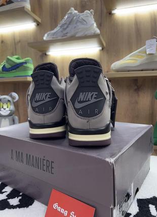 Кроссовки nike air jordan 4 x a ma maniere brown8 фото