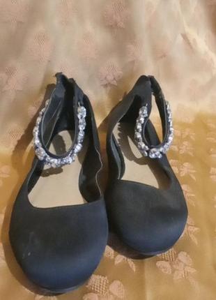 Балетки со стразами