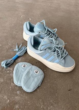 Кроссовки adidas campus x bad bunny blue premium