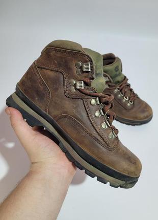 Оригінал!! жіночі черевики timberland classic leather euro hiker boots7 фото