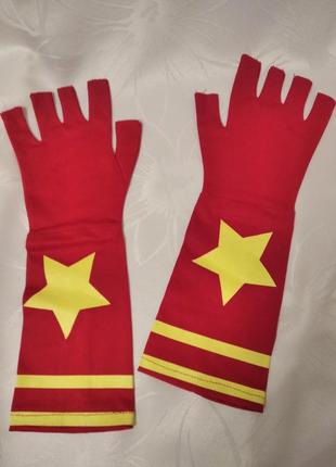 Перчатки перчатки к карнавальному костюму героя супергероя1 фото