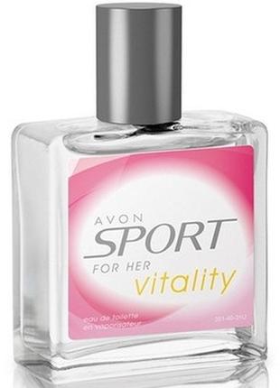 Sport for her vitality, avon, туалетна вода жіноча, 50 мл.