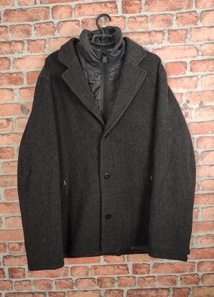 Твідове шерстяне пальто куртка з підкладом bogner2 фото