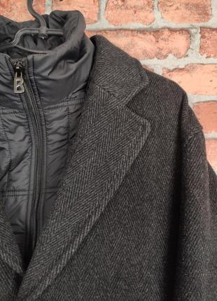 Твидовое шерстяное пальто куртка с подкладом bogner1 фото