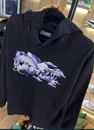 Худи amiri pegasus black 3