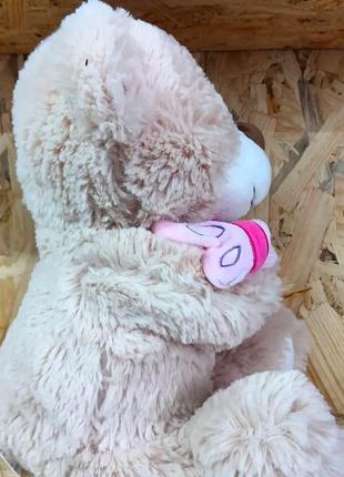 М'яка плюшева іграшка ведмедик, ведмідь з метеликом snuggles5 фото